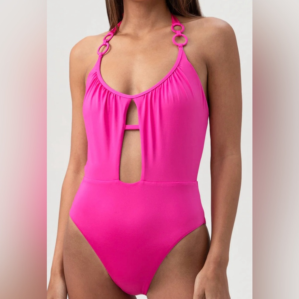 Trina Turk Pink Kids One Piece Swimsuit